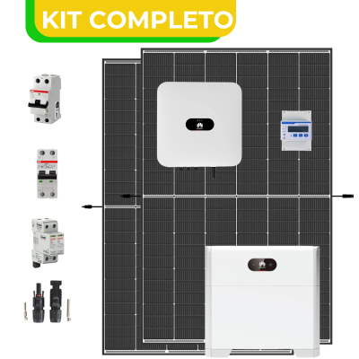 Kit Fotovoltaico Monofase Huawei 6kWh e batteria da 5kWh