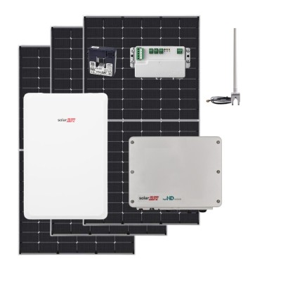 Kit Fotovoltaico Monofase Solaredge con inverter da 6kWh e Batteria da 10 kWh Energy Bank